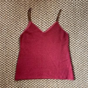 Adolfo Dominguez Red Tank Top Sz S